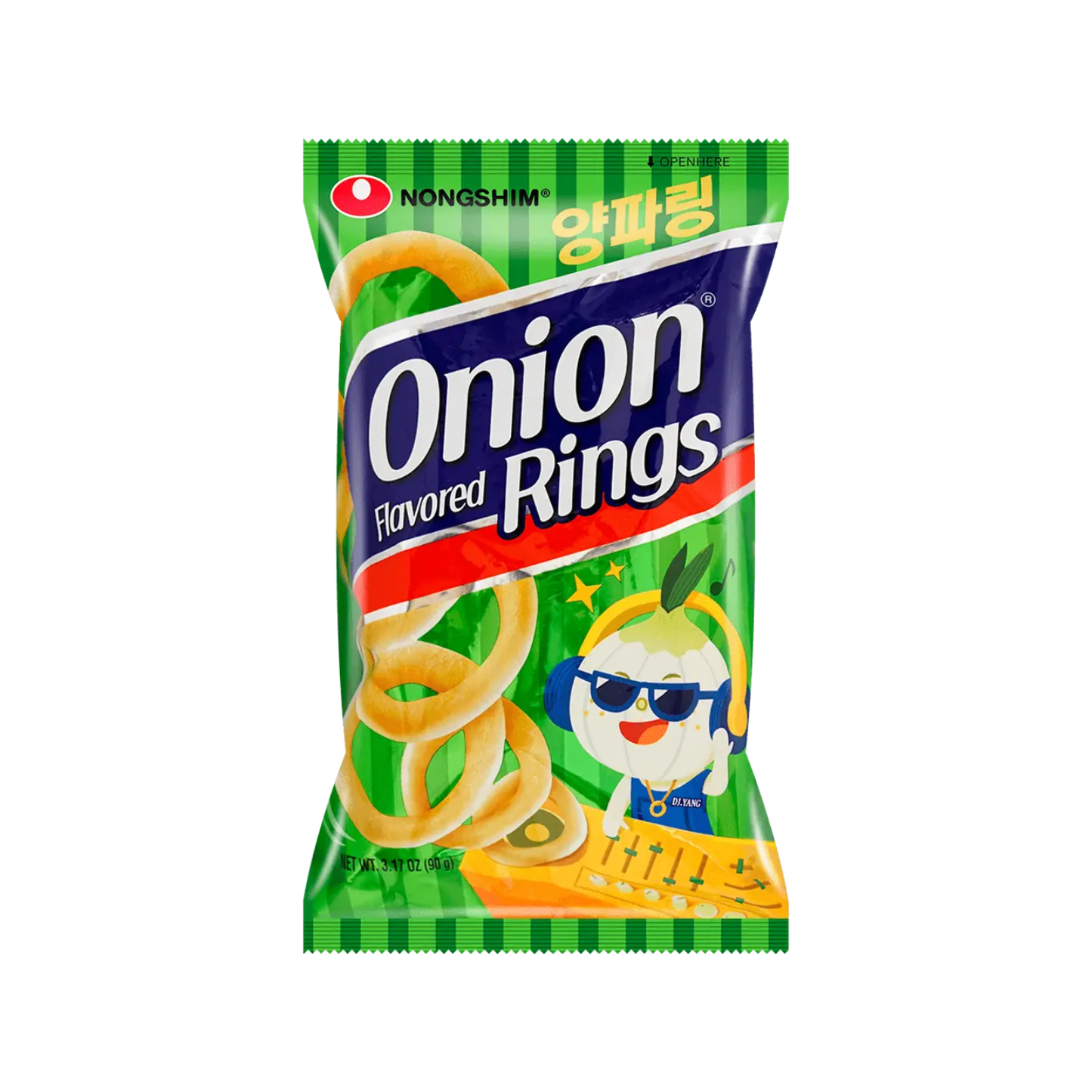 Nongshim svogūnų žiedų užkandis, 50 g