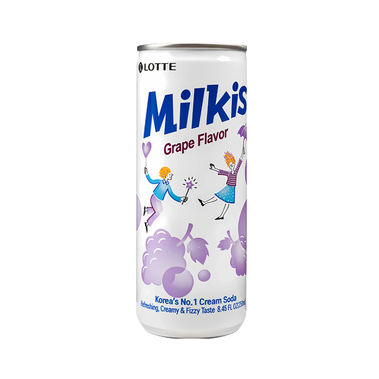 Milkis Vynuogių Skonio Gazuotas Pieniškas Gėrimas 250ml (Lotte)