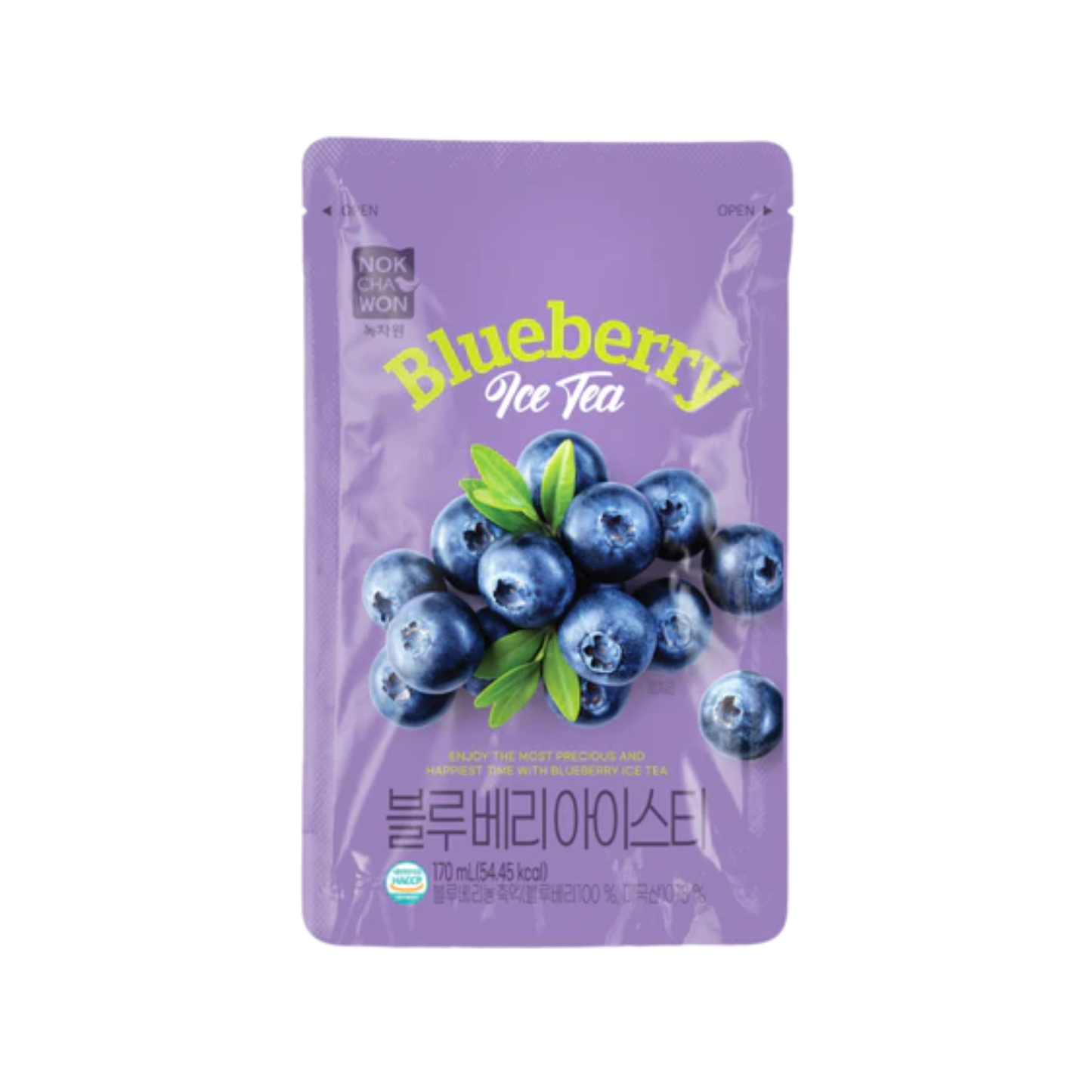 Ledinė arbata mėlynių skonio – BLUEBERRY OOLONG 170ML | Nokchawon