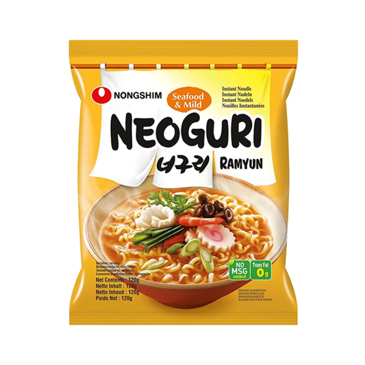 RAMEN jūros gėrybių MILD - vermišelių sriuba NEOGURI RAMYUN, 120 g