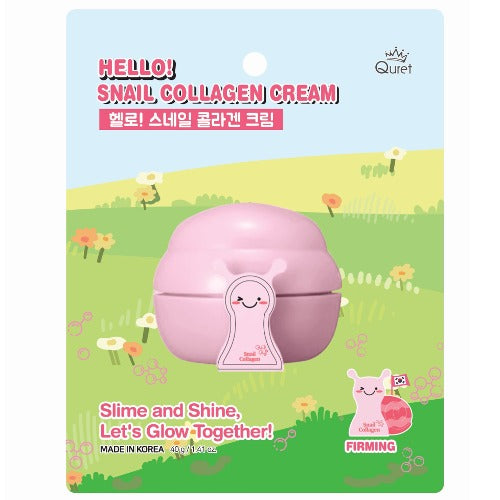 "Hello Snail" Kolageno kremas – blistro pakabinamas tipas | Quret