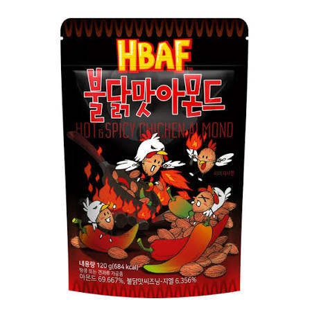 HBAF Aštrūs vištienos skonio migdolai, 120g
