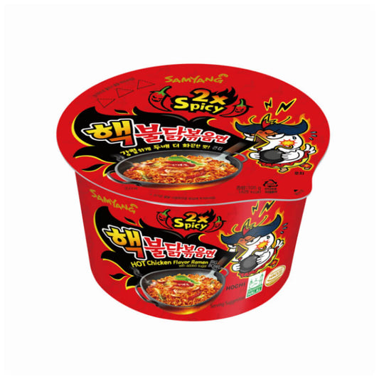 Ramenas SAMYANG (BULDAK 2X SPICY), puodelyje, 140g